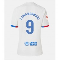 Billiga Barcelona Robert Lewandowski #9 Borta fotbollskläder Dam 2023-24 Kortärmad